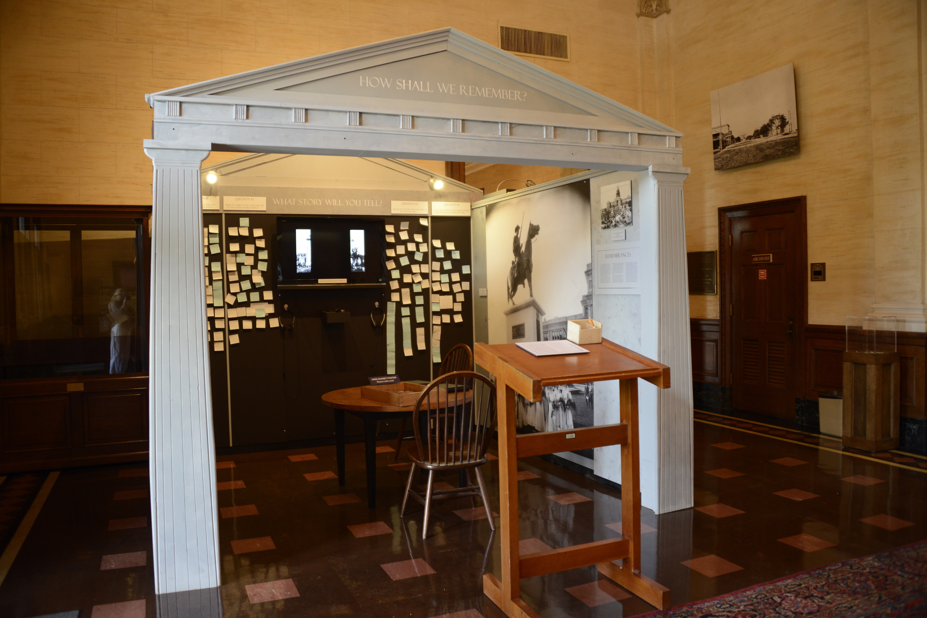 Civil War Monuments exhibit